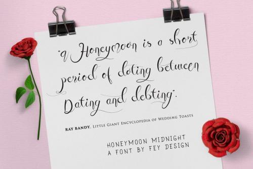 Honey Moon Midnight Free Font 2