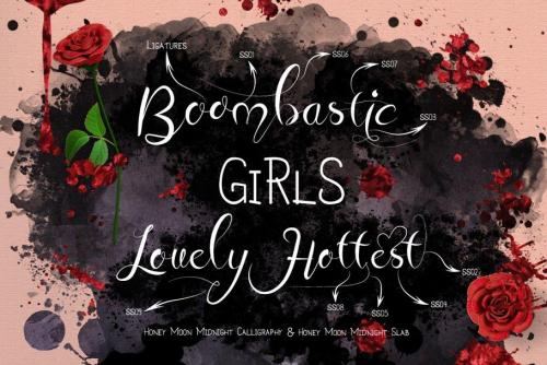 Honey Moon Midnight Free Font 3