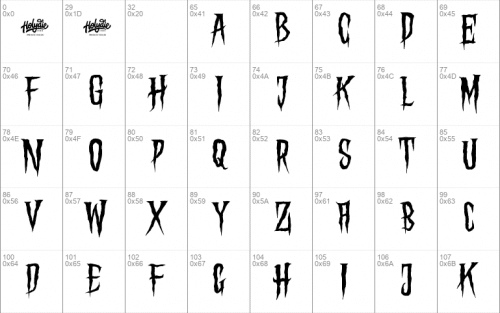 Hungry Hunters Font 1