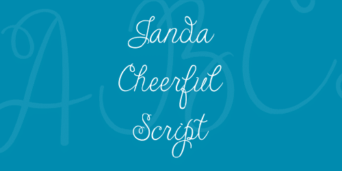 Janda Cheerful Script Font