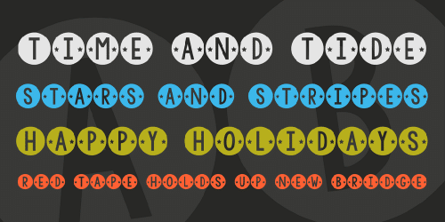 KG Counting Stars Font 2