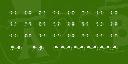 Kr mad Tea Party Font 1