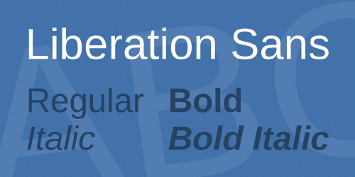 Liberation Sans Font