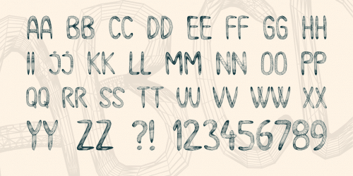 Mesh Font 1