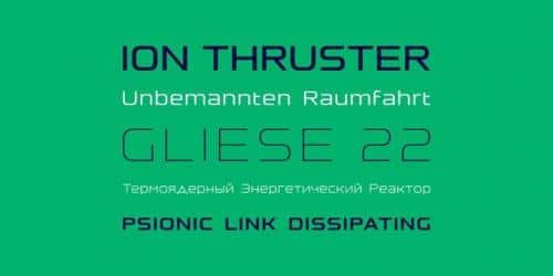 Nebulosa Black Display Stencil Font 3