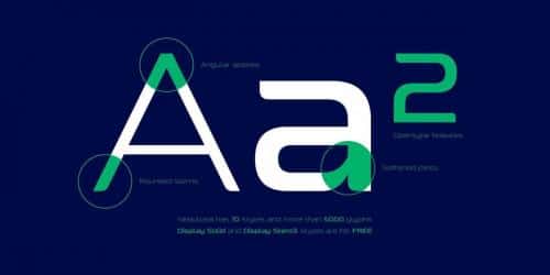 Nebulosa Black Display Stencil Font 4