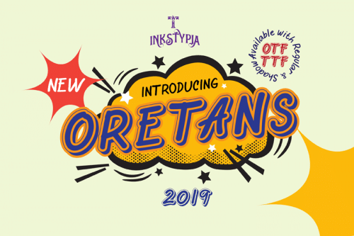 Oretans Shadow Font