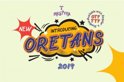 Oretans Shadow Font 3