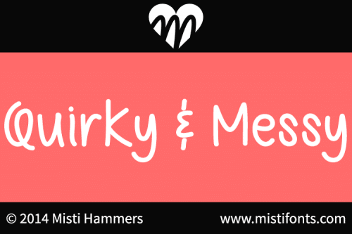 Quirky and Messy Font 4