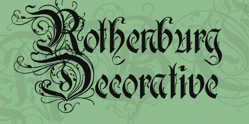 Rothenburg Decorative Font