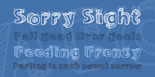 Sketch 3d Font 1