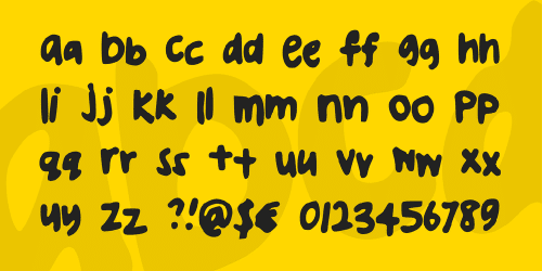 Ugly Handwriting Font 3