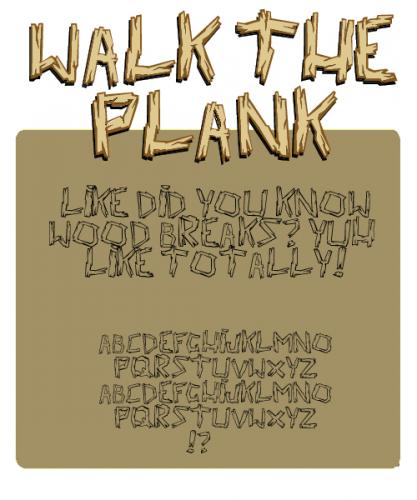 Walk The Plank Font