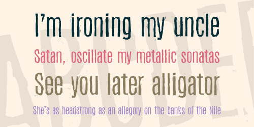 Woodcut Font 1