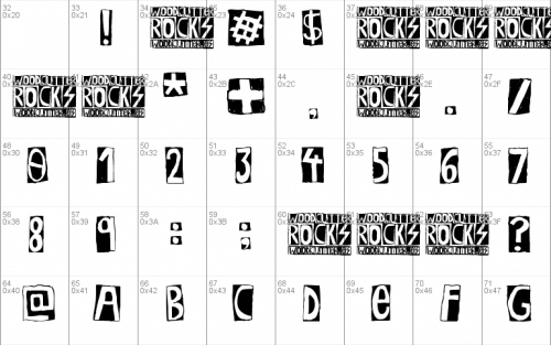 Woodcutter Rock Font 1