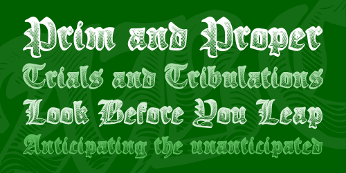 Ye Olde Oak Font