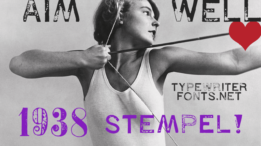1938 Stempel Font