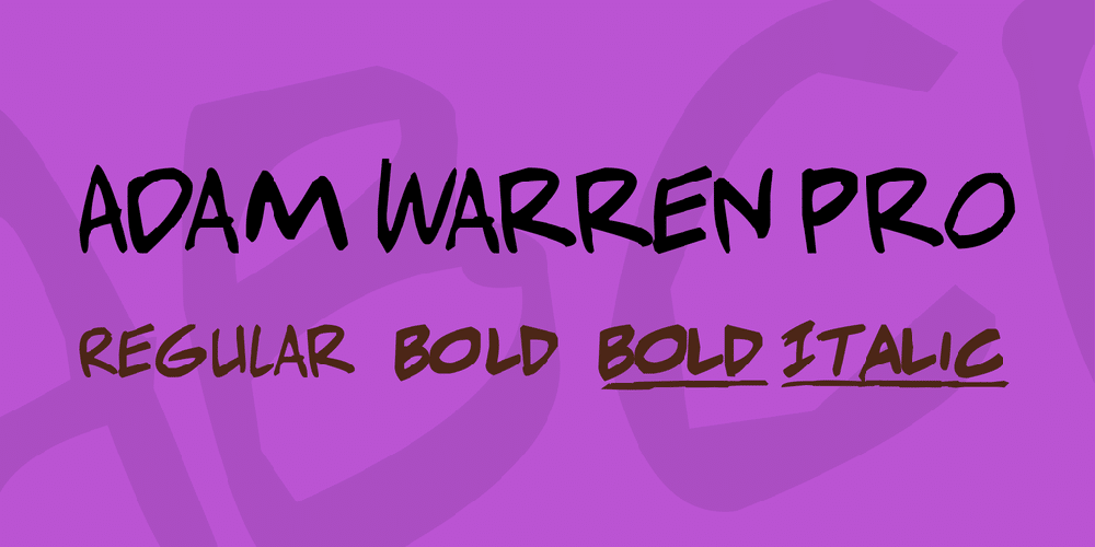Adam Warren Pro Font