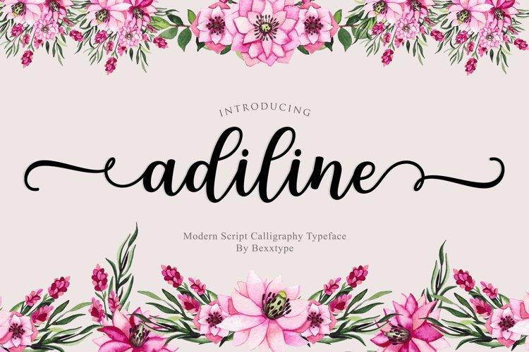Adiline Script Font 1