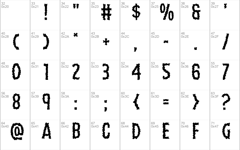 Ampire Staggered Horror Font 1 (1)