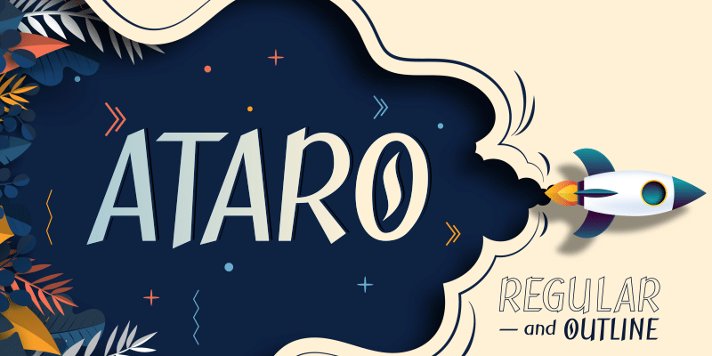 Ataro Outline Font