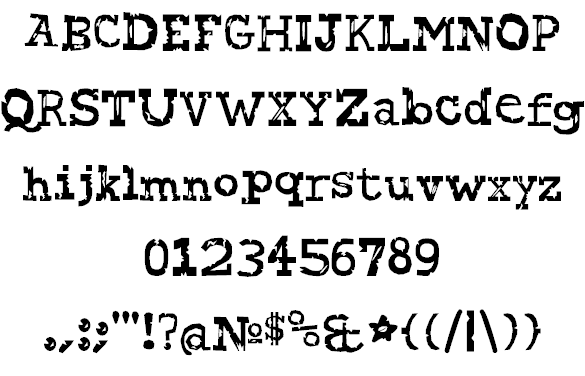 Attack On Courier Font 1