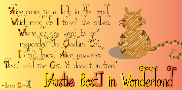 Austie Bost In Wonderland Font