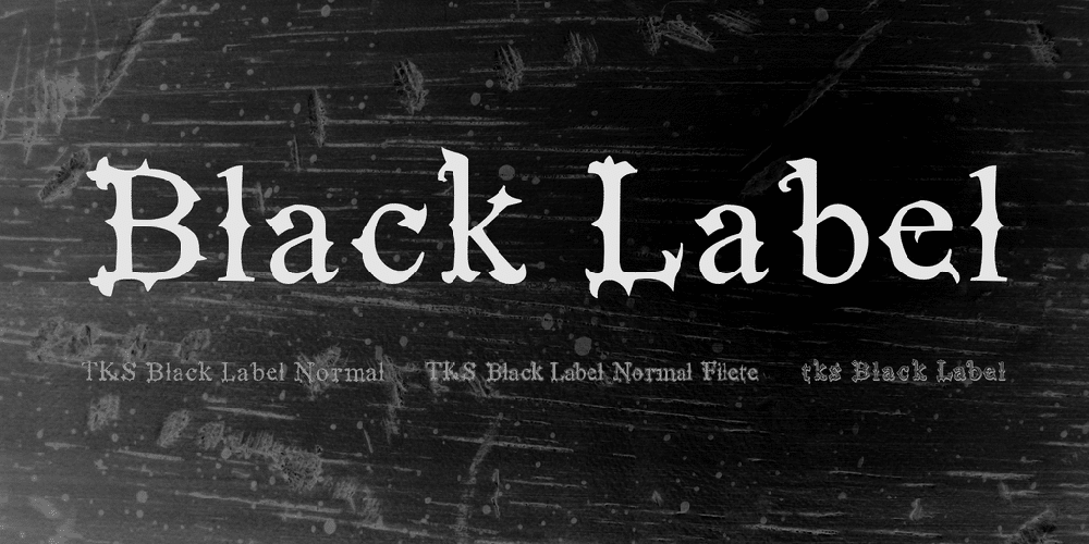 Black Label Font 1