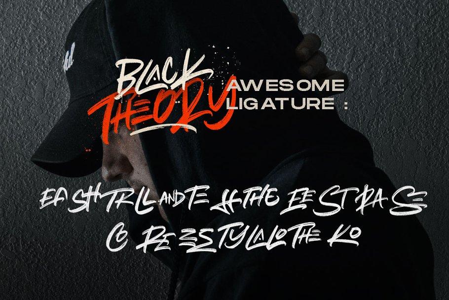 Black Theory - Urban Brush Font 3