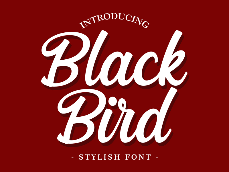 Blackbird Font