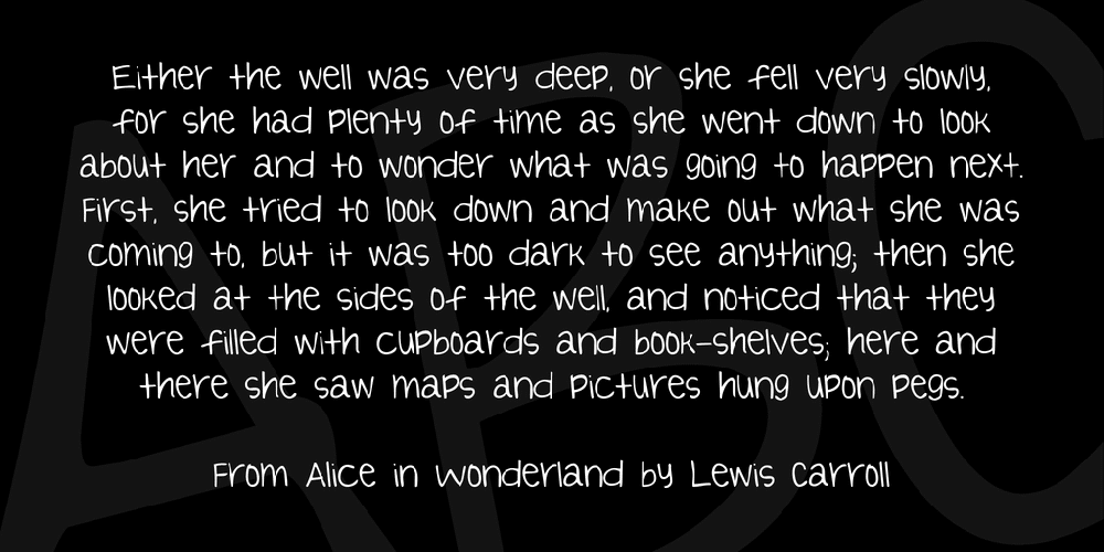 Blessings Through Raindrops Font 2