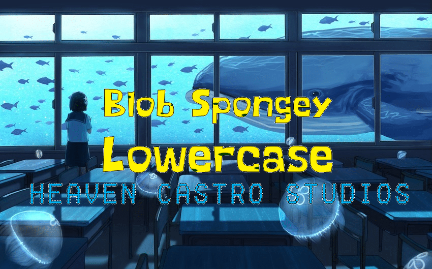 Blob Spongey Lowercase Font