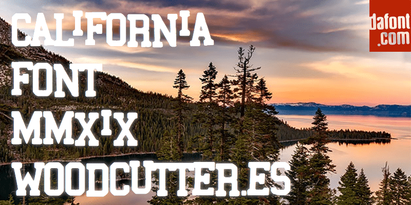 California Distorted Font