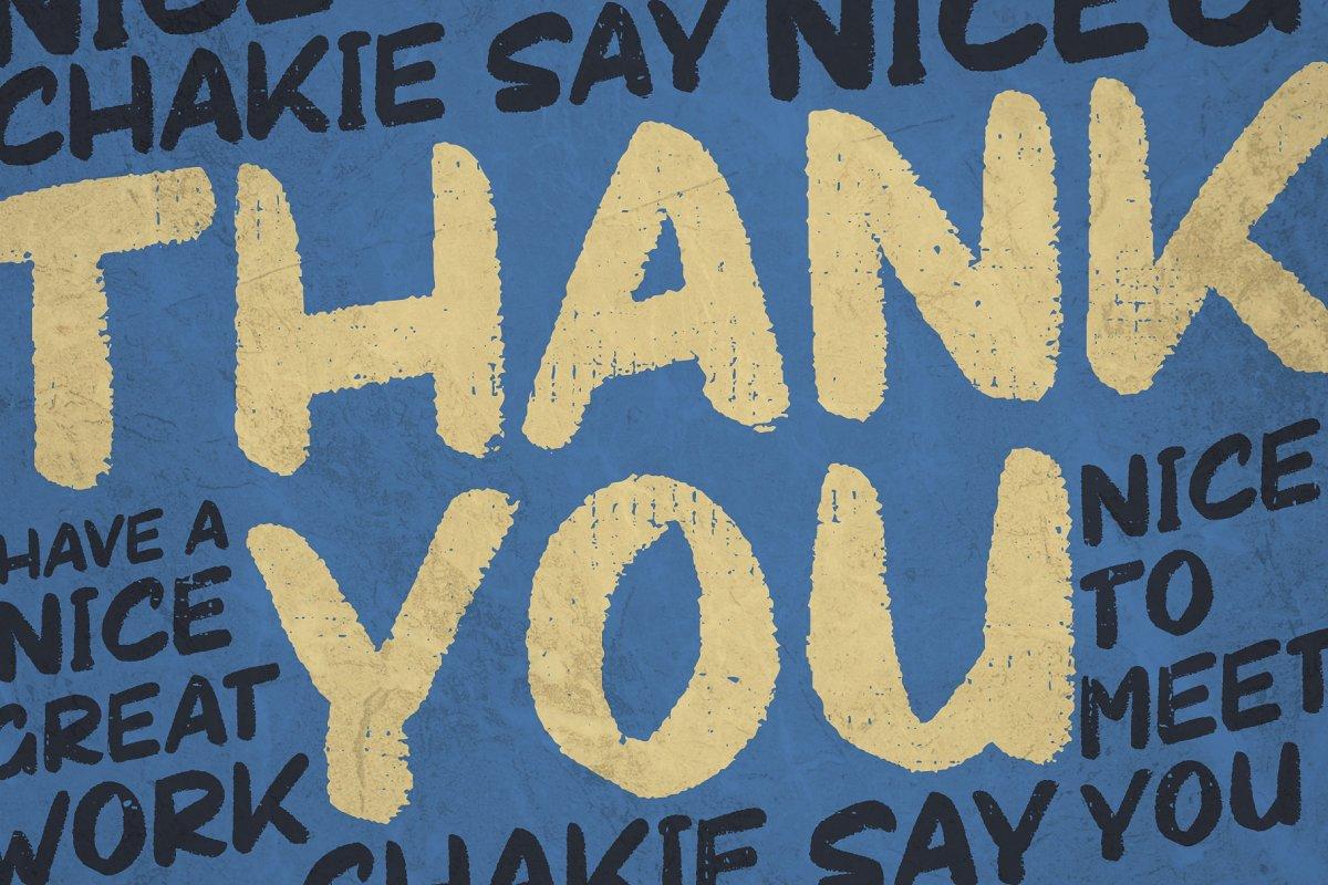 Chakie Retro Brush Font 10