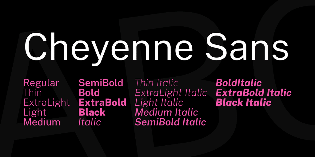 Cheyenne Sans Font 1
