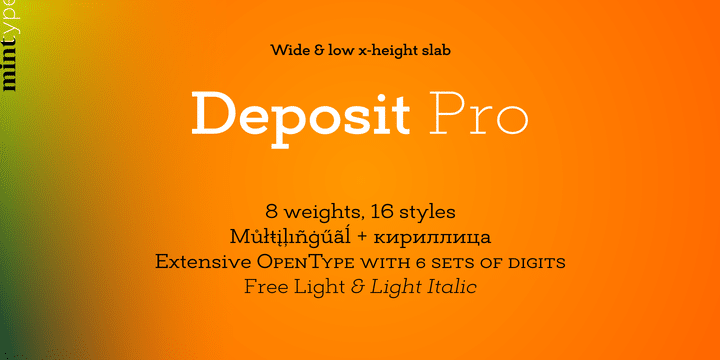 Deposit Pro Font 2