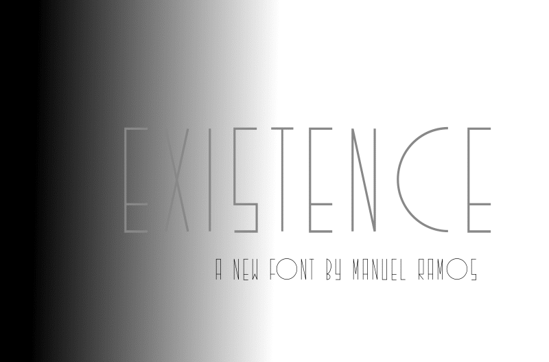 Existence Fancy Upper Font
