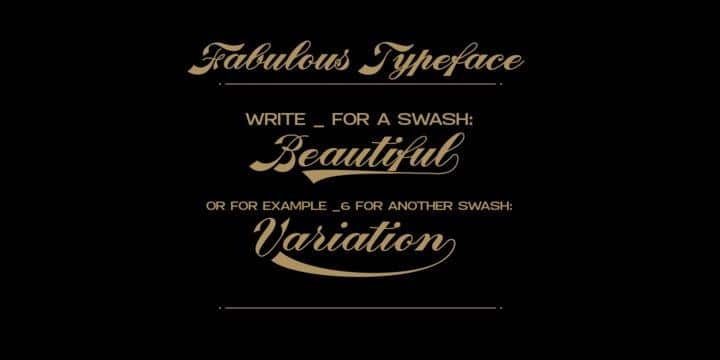 Fabulous Logotype Script Font 3