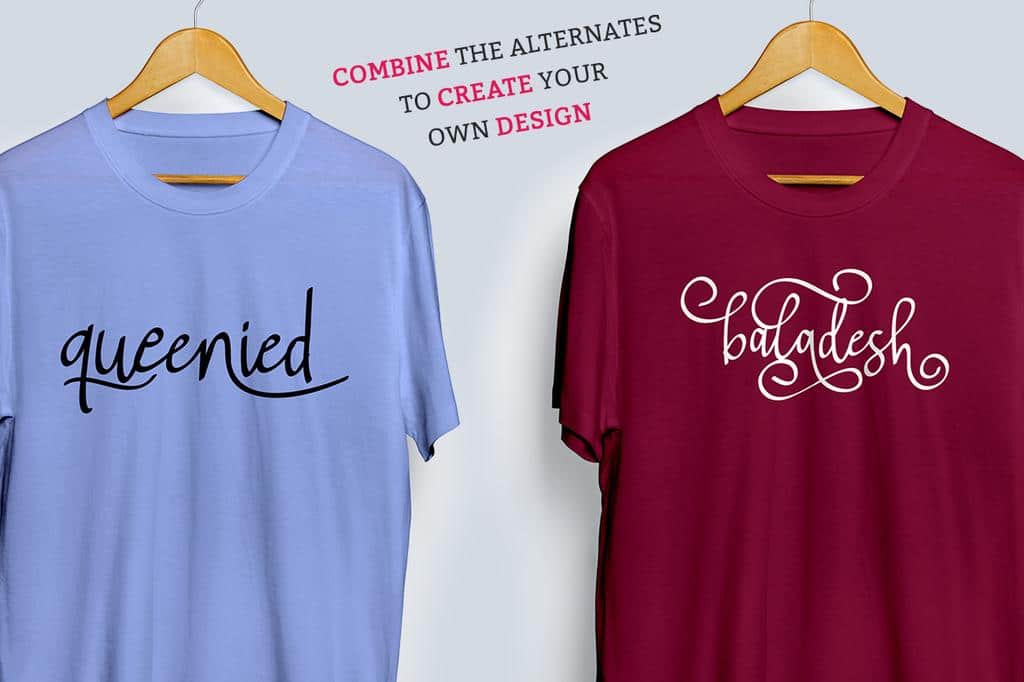 Falling Lemon Calligraphy Font 4