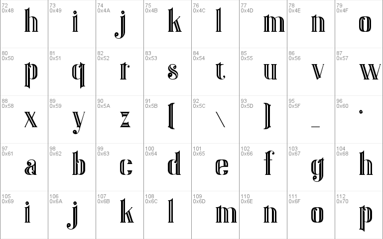 Gatsby Inline Font 8