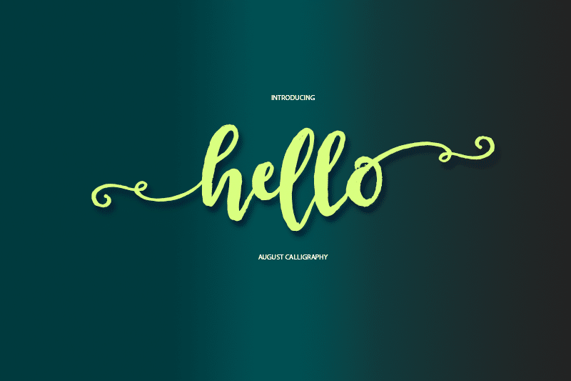 Hello Brush Font 1