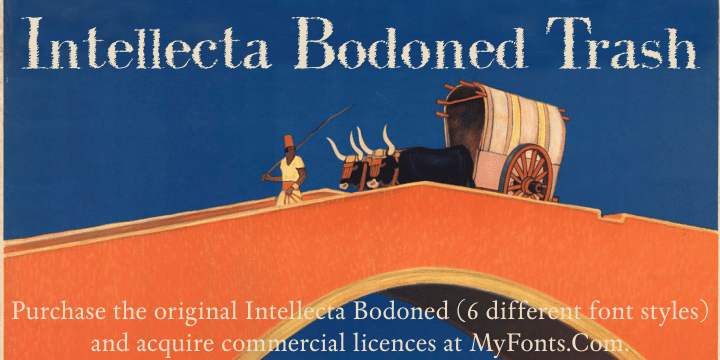 Intellecta Bodoned Trash Font 1