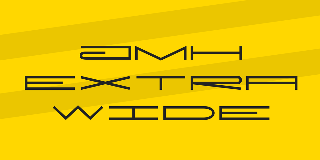 JMH Extra Wide Font 1