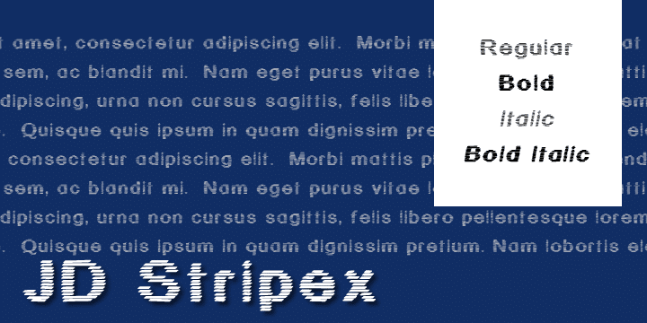 Jd Stripex Font