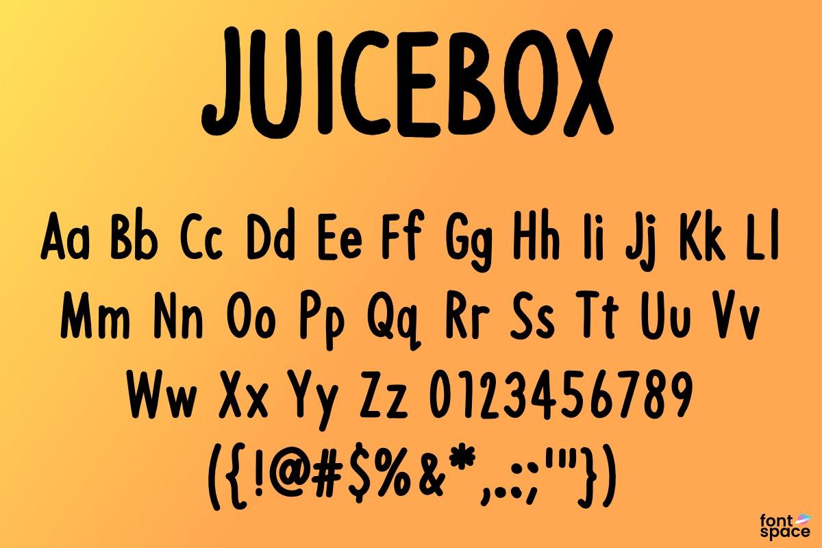 Juicebox Kids Font 1