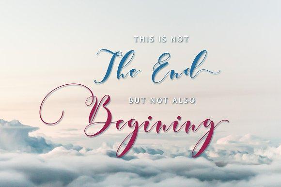 Justmine Modern Script Font 3