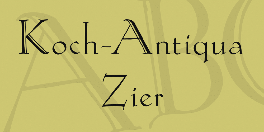Koch-Antiqua Zier Font