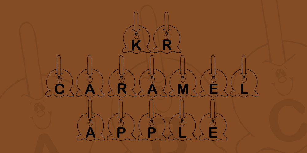 Kr Caramel Apple Font