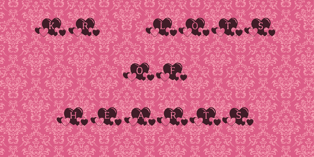 Kr Lots Of Hearts Font