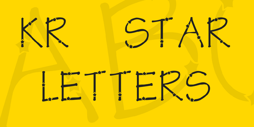 Kr Star Letters Font